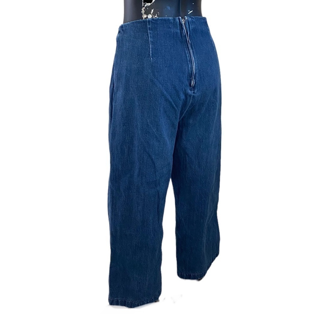 Madewell Blue Denim Wide Leg Culottes - Picture 7 of 11
